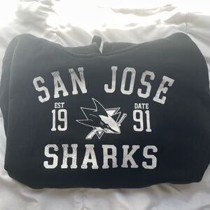 NHL Black and White San Jose Sharks Jacket